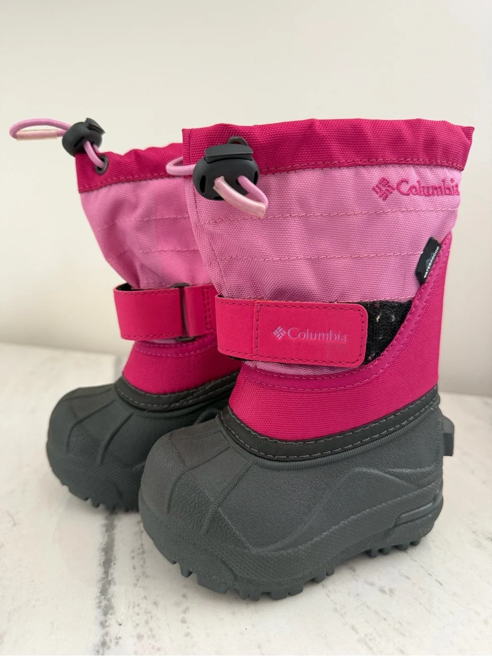 Columbia Girls Pink Waterproof Snow Winter Boots Size 4
